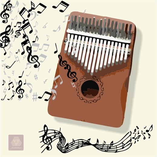 hudební nástroje, prstové piano - kalimba