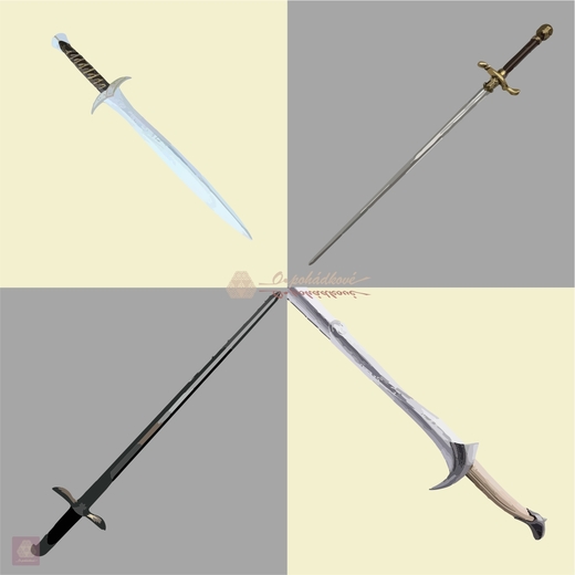 repliky historických a fantasy zbraní, pěnové imitace mečů